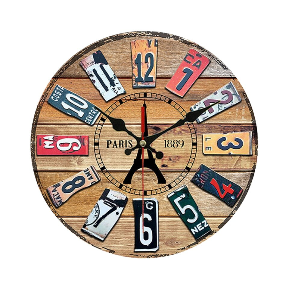 Horloge Murale Vintage Couleur Horloge Murale Vintage Couleur