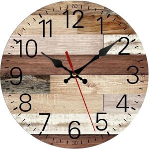 Horloge Murale De Cuisine Vintage Bois